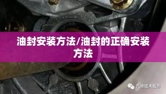 油封安装方法/油封的正确安装方法