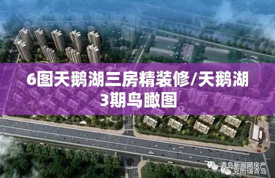 6图天鹅湖三房精装修/天鹅湖3期鸟瞰图