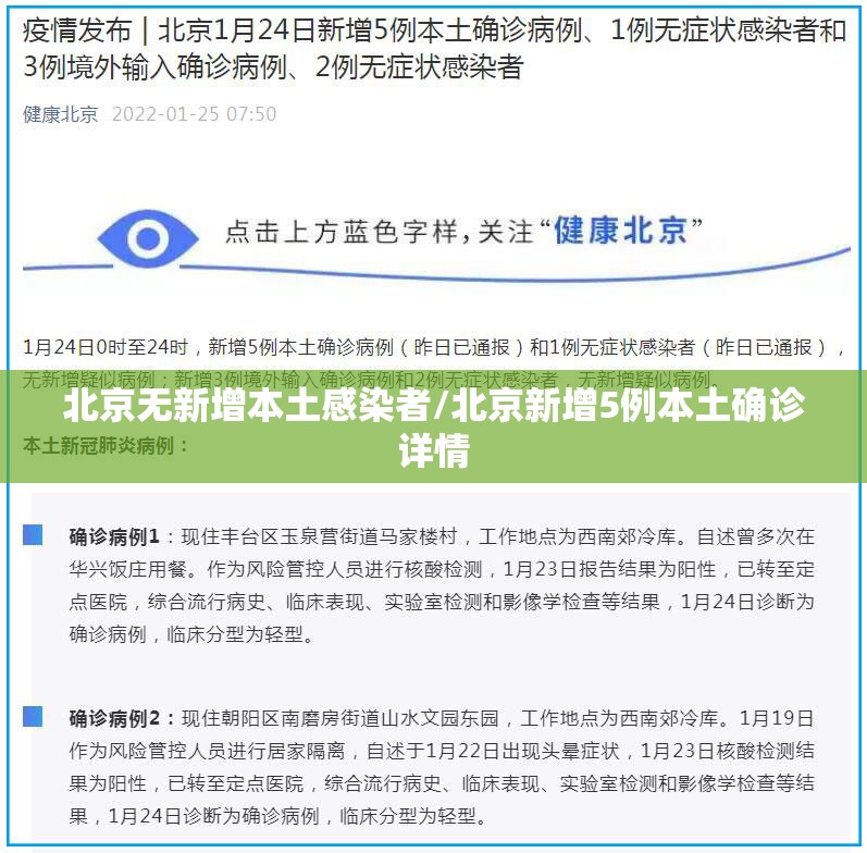 北京无新增本土感染者/北京新增5例本土确诊详情 北京无新增本土感染者/北京新增5例本土确诊详情