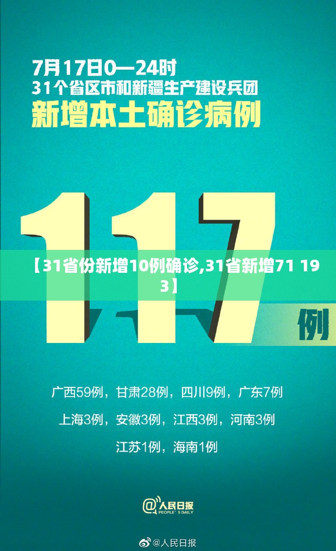 【31省份新增10例确诊,31省新增71 193】 【31省份新增10例确诊,31省新增71 193】