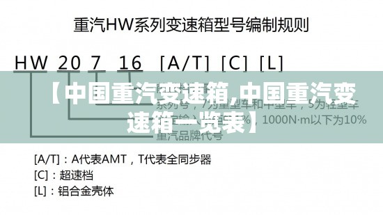 【中国重汽变速箱,中国重汽变速箱一览表】