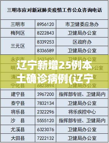 辽宁新增25例本土确诊病例(辽宁新冠最新消息今天)