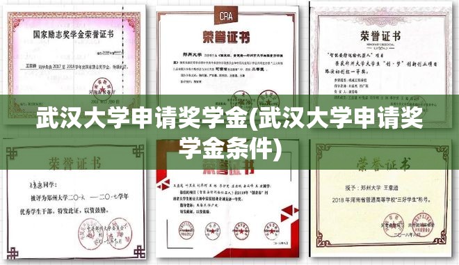 武汉大学申请奖学金(武汉大学申请奖学金条件)
