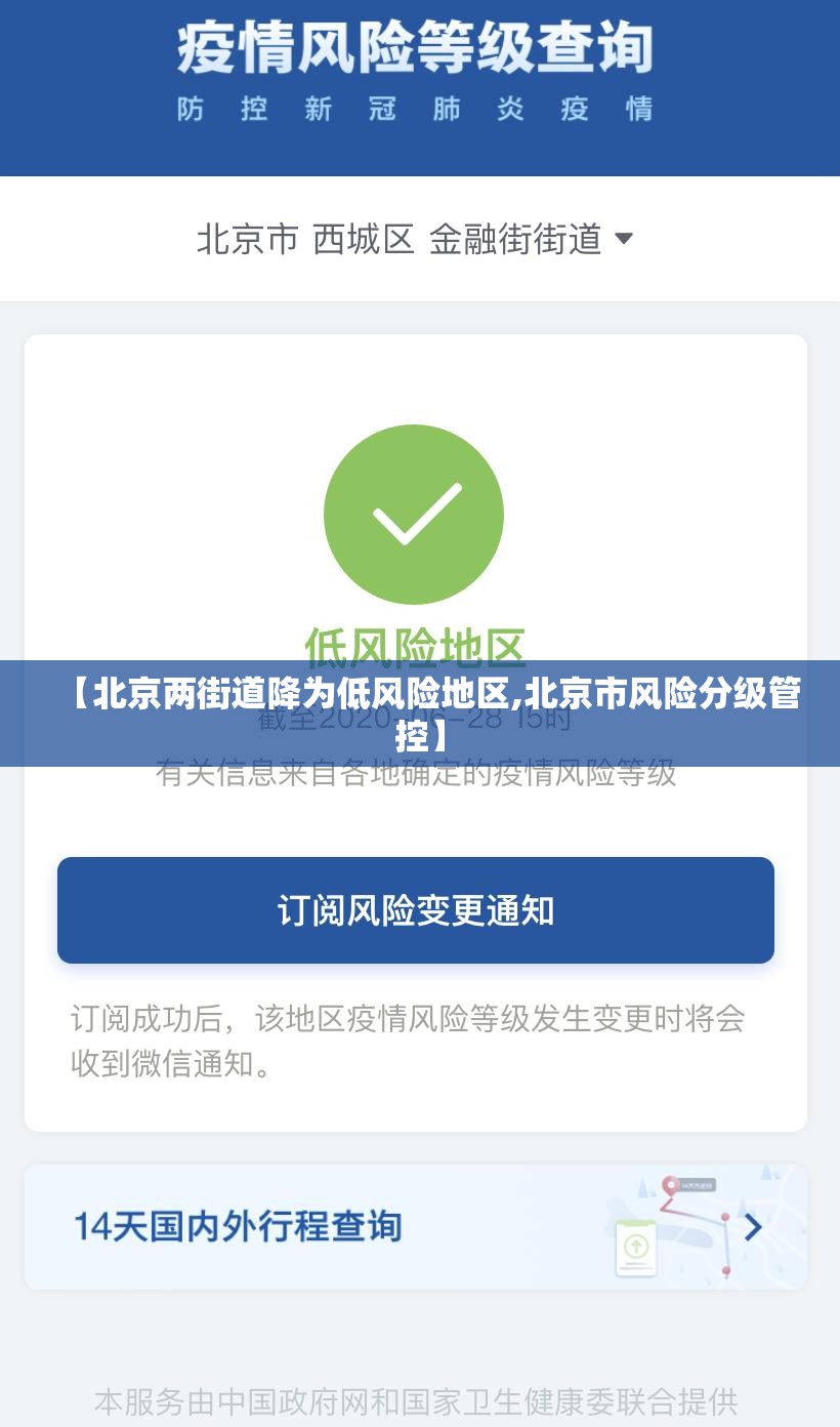 【北京两街道降为低风险地区,北京市风险分级管控】