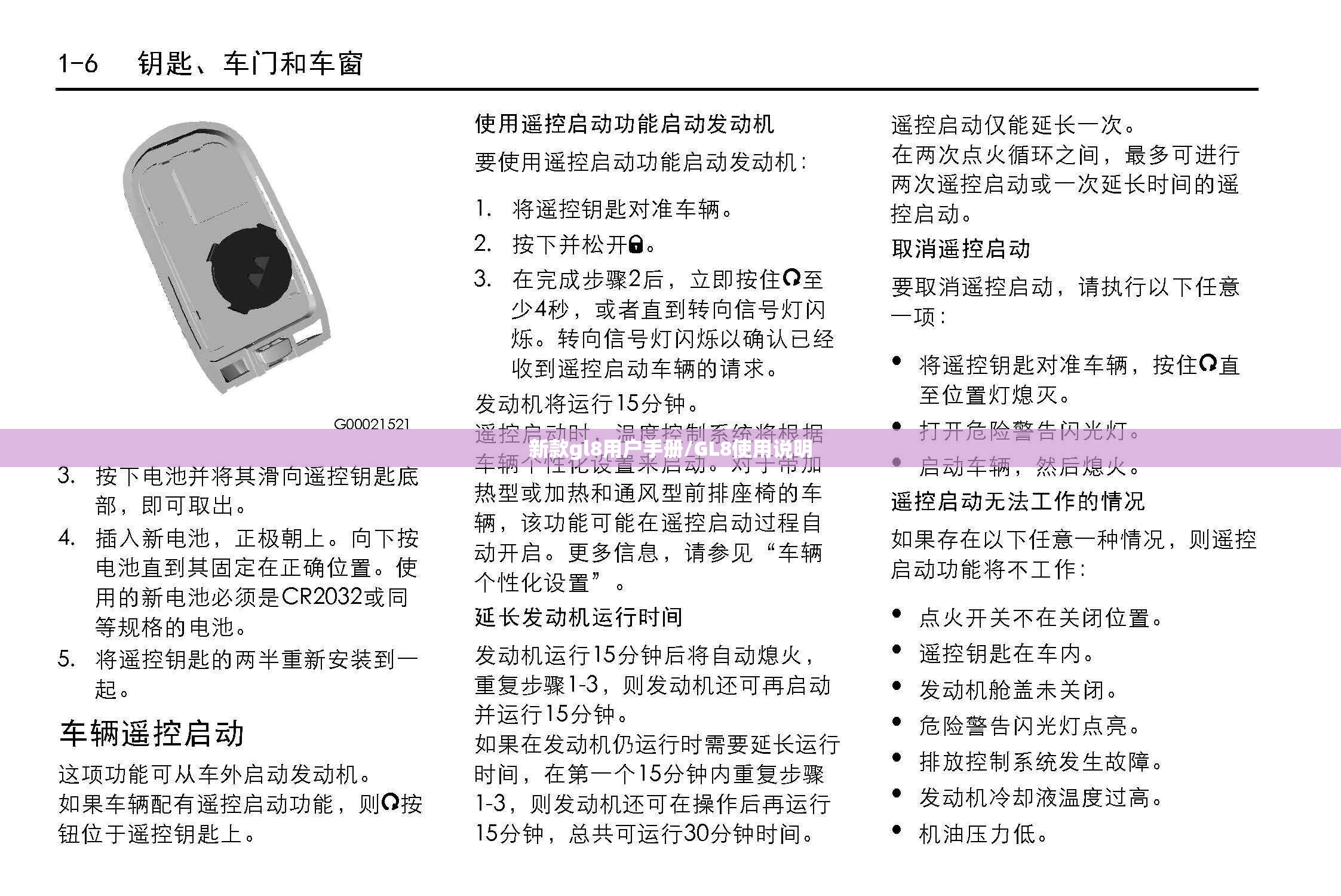 新款gl8用户手册/GL8使用说明 新款gl8用户手册/GL8使用说明