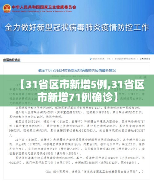 【31省区市新增5例,31省区市新增71例确诊】