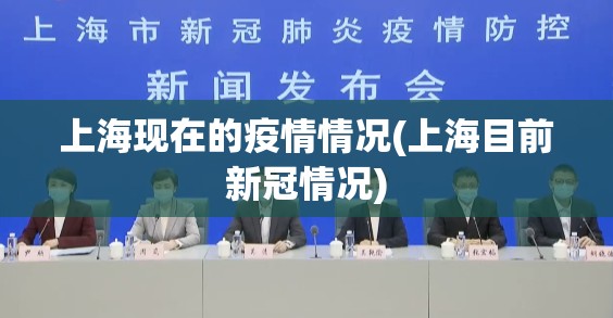 上海现在的疫情情况(上海目前新冠情况)