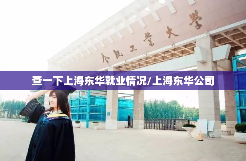 查一下上海东华就业情况/上海东华公司