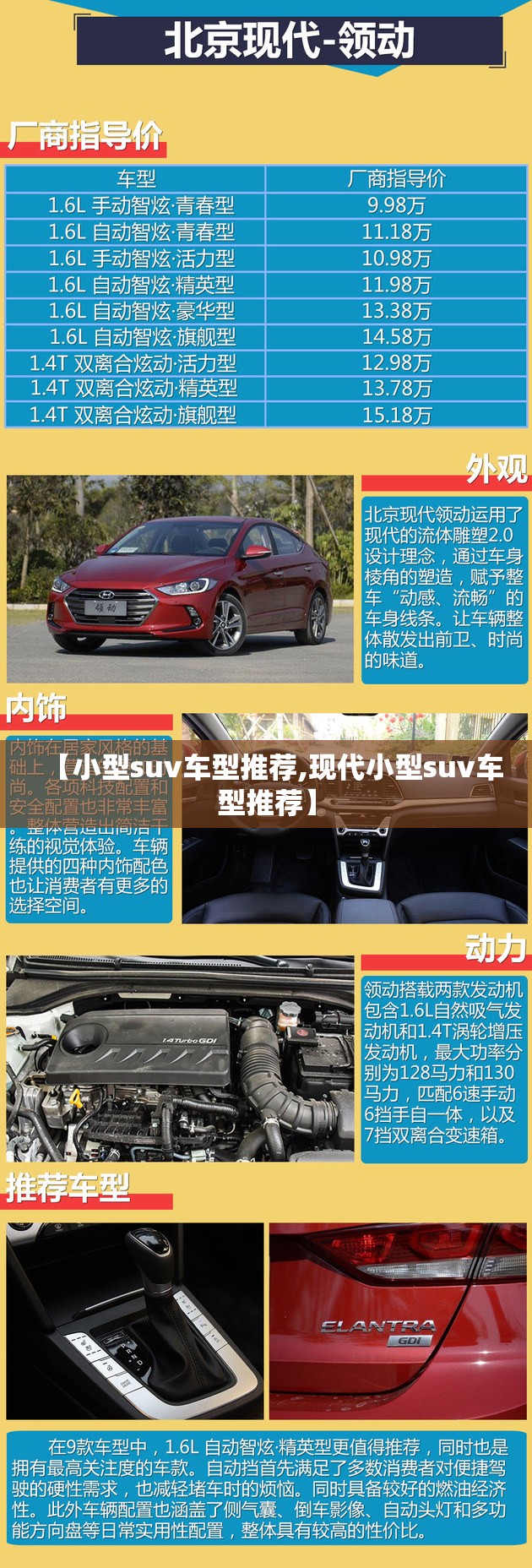 【小型suv车型推荐,现代小型suv车型推荐】