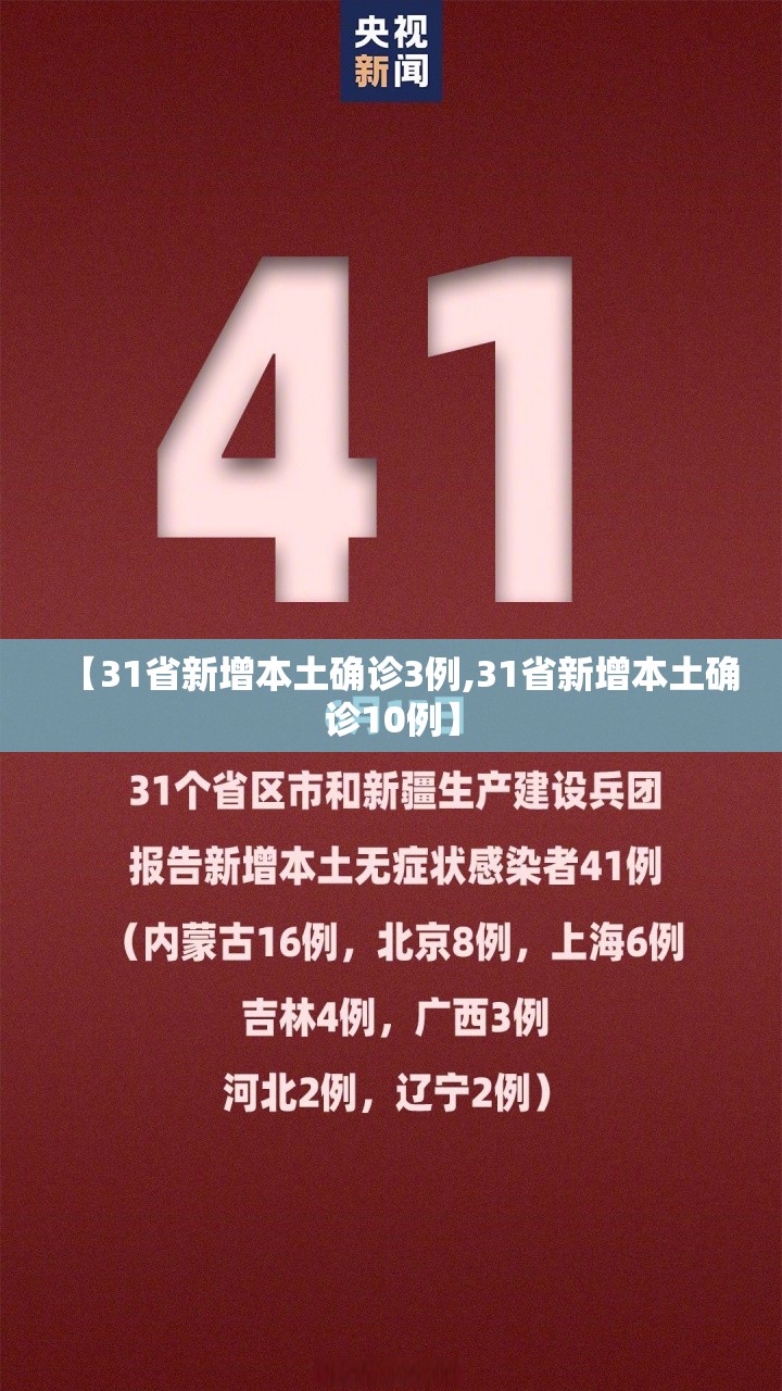 【31省新增本土确诊3例,31省新增本土确诊10例】