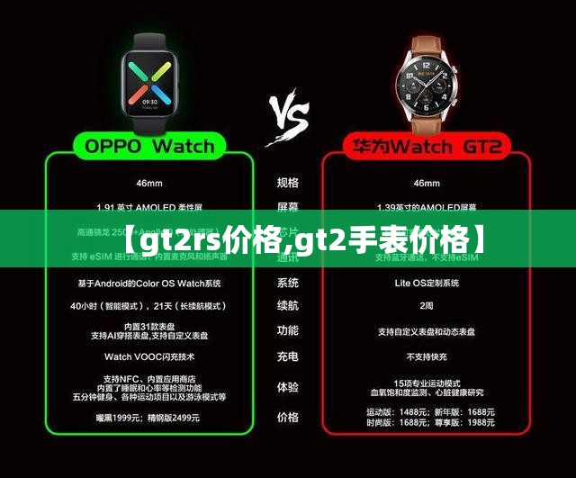 【gt2rs价格,gt2手表价格】