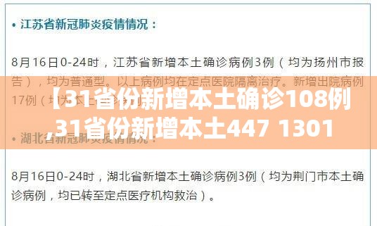 【31省份新增本土确诊108例,31省份新增本土447 1301】 【31省份新增本土确诊108例,31省份新增本土447 1301】