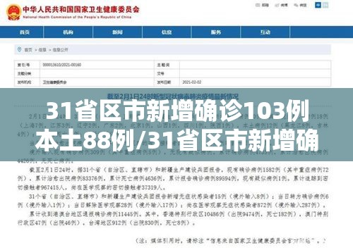 31省区市新增确诊103例本土88例/31省区市新增确诊25例 本土15例 31省区市新增确诊103例本土88例/31省区市新增确诊25例 本土15例