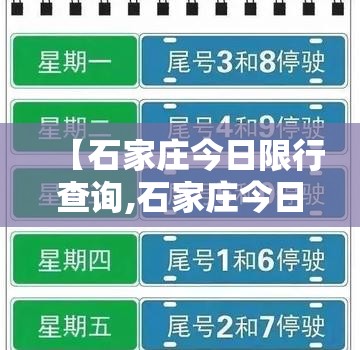 【石家庄今日限行查询,石家庄今日限行尾号几】