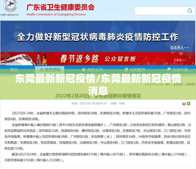 东莞最新新冠疫情/东莞最新新冠疫情消息