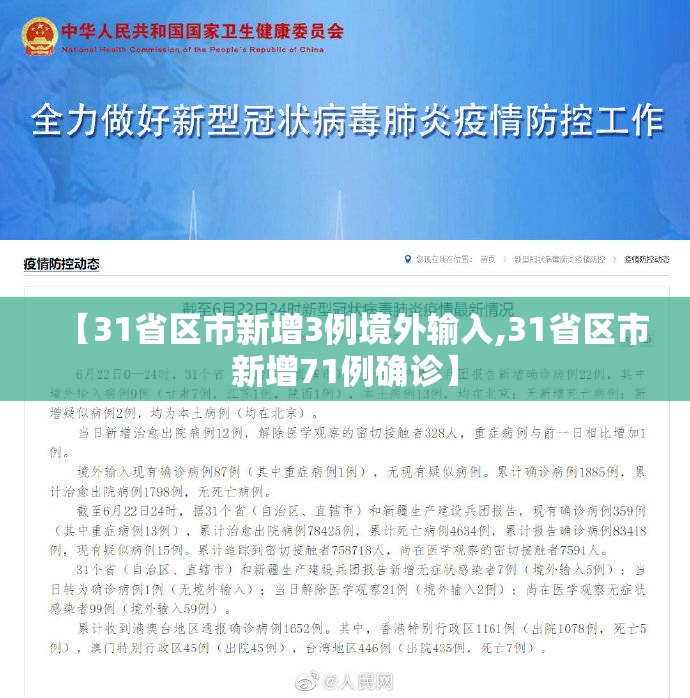 【31省区市新增3例境外输入,31省区市新增71例确诊】