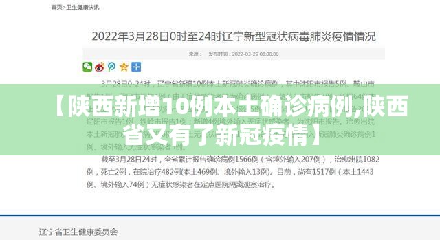 【陕西新增10例本土确诊病例,陕西省又有了新冠疫情】