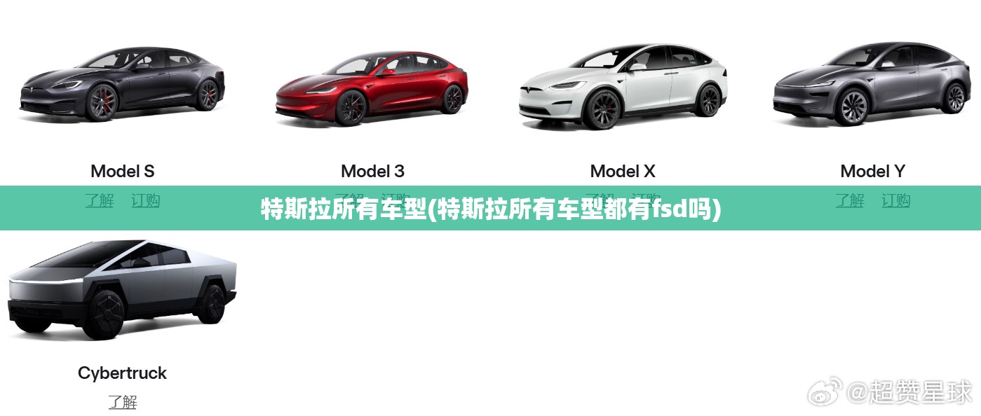 特斯拉所有车型(特斯拉所有车型都有fsd吗)