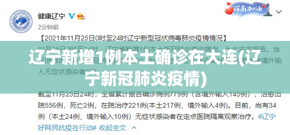 辽宁新增1例本土确诊在大连(辽宁新冠肺炎疫情)