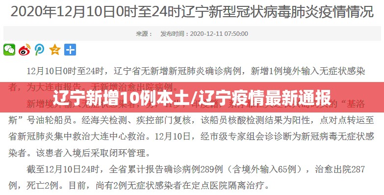 辽宁新增10例本土/辽宁疫情最新通报 辽宁新增10例本土/辽宁疫情最新通报