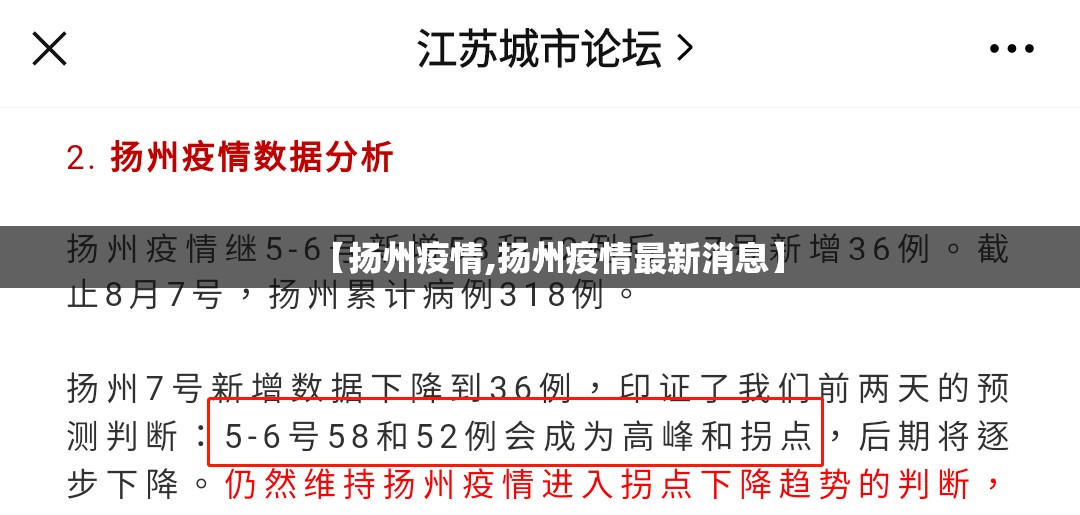 【扬州疫情,扬州疫情最新消息】