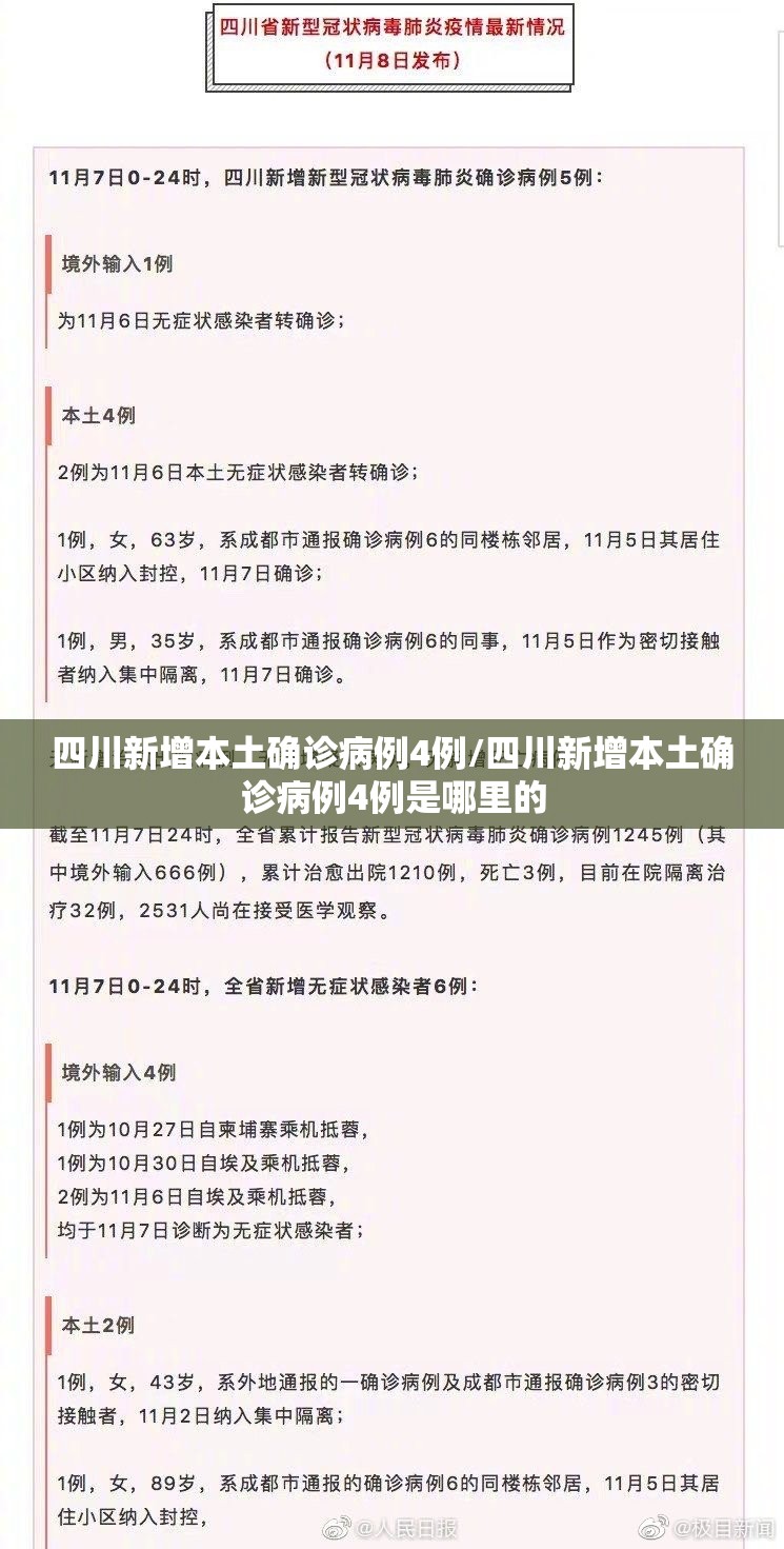 四川新增本土确诊病例4例/四川新增本土确诊病例4例是哪里的 四川新增本土确诊病例4例/四川新增本土确诊病例4例是哪里的