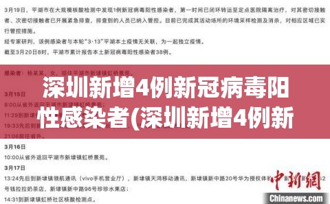 深圳新增4例新冠病毒阳性感染者(深圳新增4例新冠病毒阳性感染者是哪里的) 深圳新增4例新冠病毒阳性感染者(深圳新增4例新冠病毒阳性感染者是哪里的)