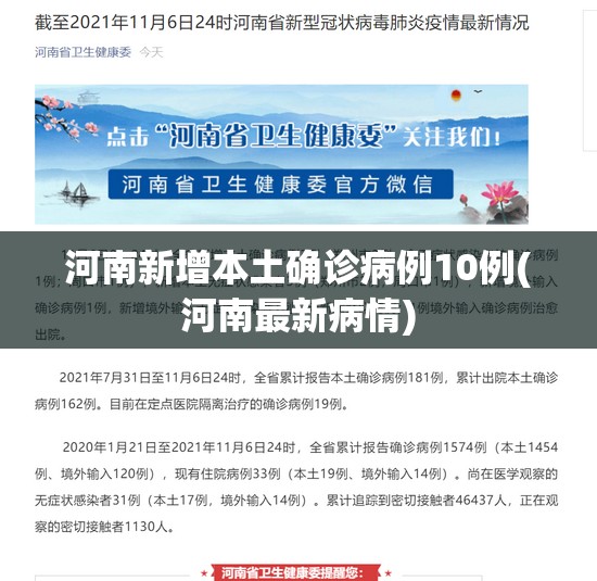 河南新增本土确诊病例10例(河南最新病情) 河南新增本土确诊病例10例(河南最新病情)