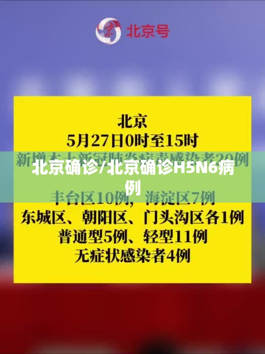 北京确诊/北京确诊H5N6病例