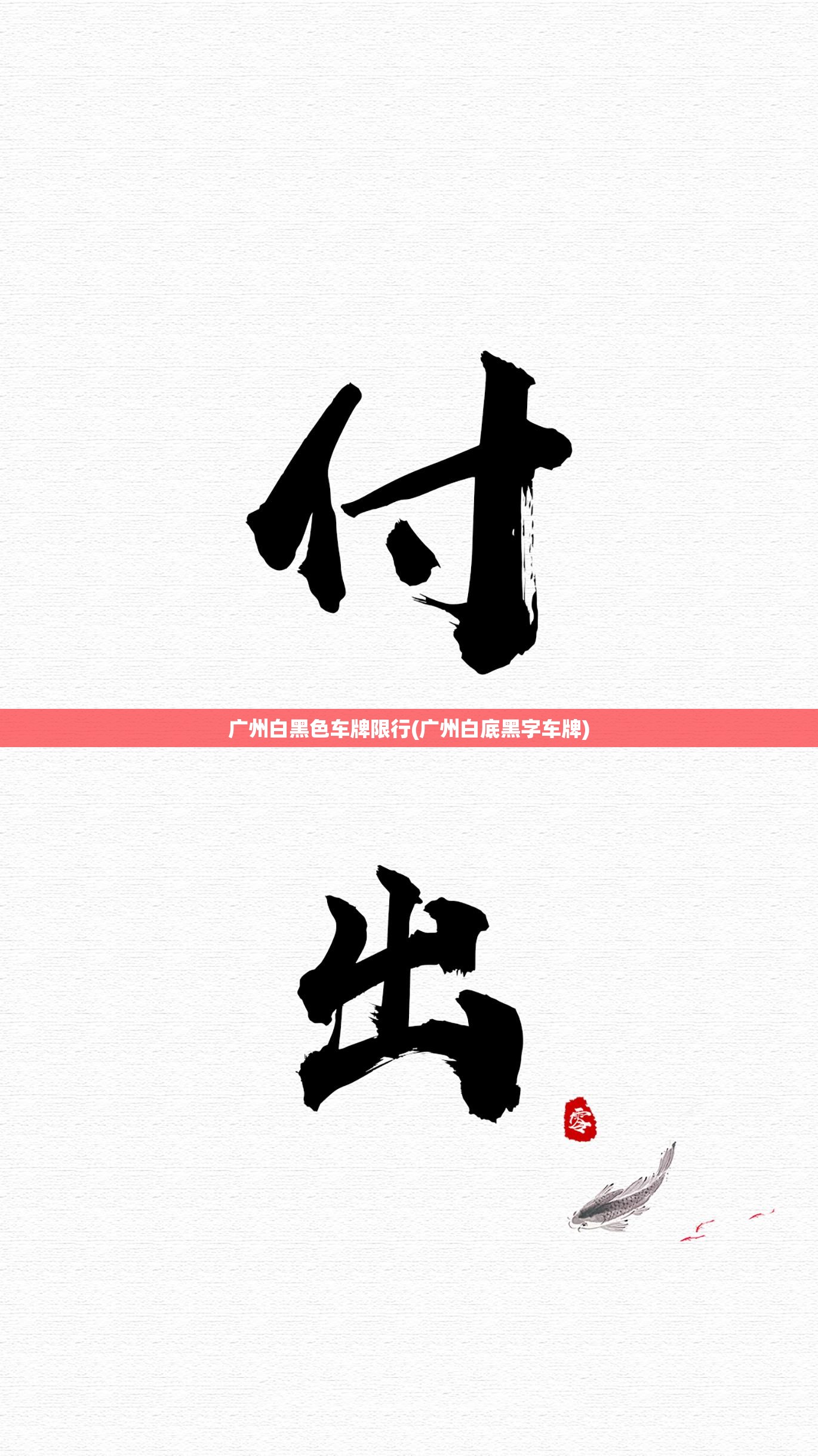 广州白黑色车牌限行(广州白底黑字车牌)