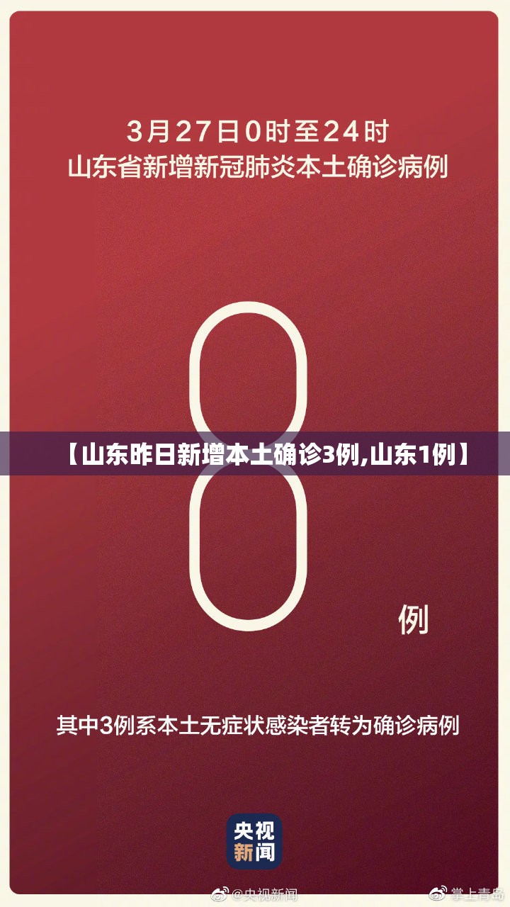【山东昨日新增本土确诊3例,山东1例】 【山东昨日新增本土确诊3例,山东1例】