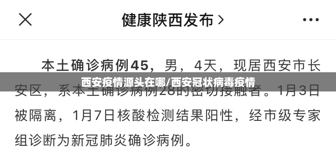 西安疫情源头在哪/西安冠状病毒疫情