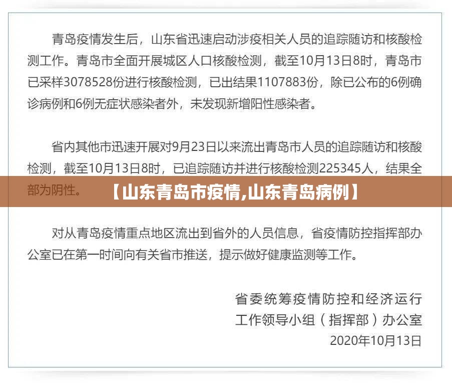 【山东青岛市疫情,山东青岛病例】