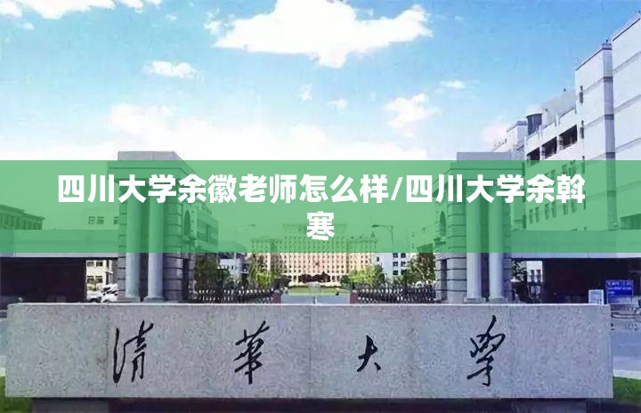 四川大学余徽老师怎么样/四川大学余斡寒