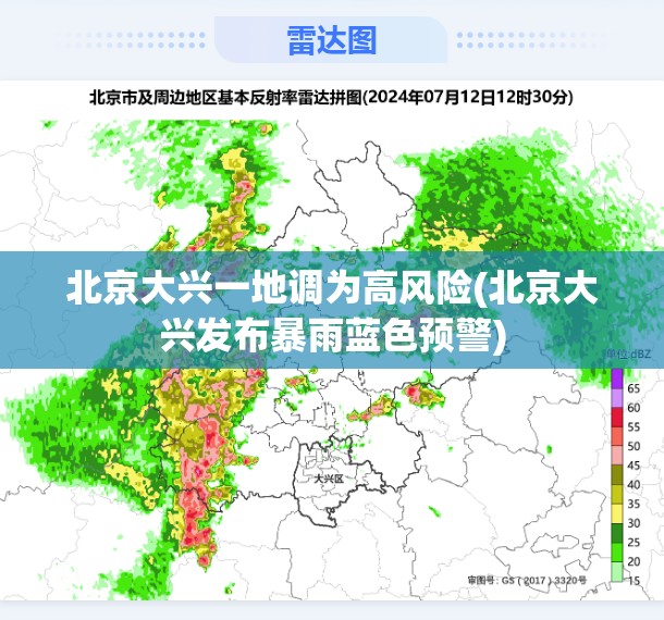 北京大兴一地调为高风险(北京大兴发布暴雨蓝色预警)
