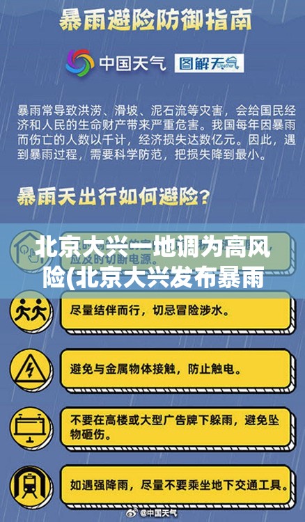 北京大兴一地调为高风险(北京大兴发布暴雨蓝色预警)