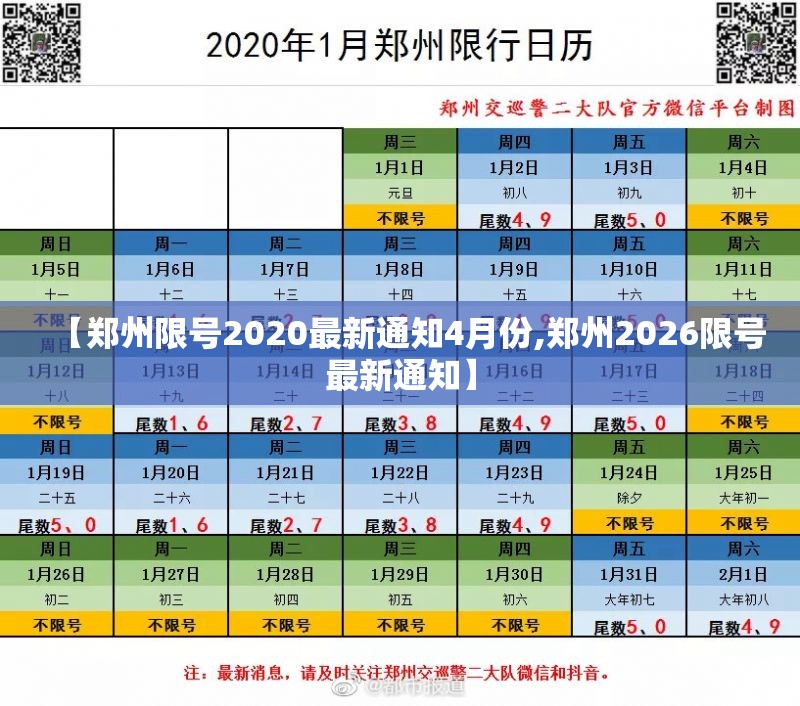【郑州限号2020最新通知4月份,郑州2026限号最新通知】
