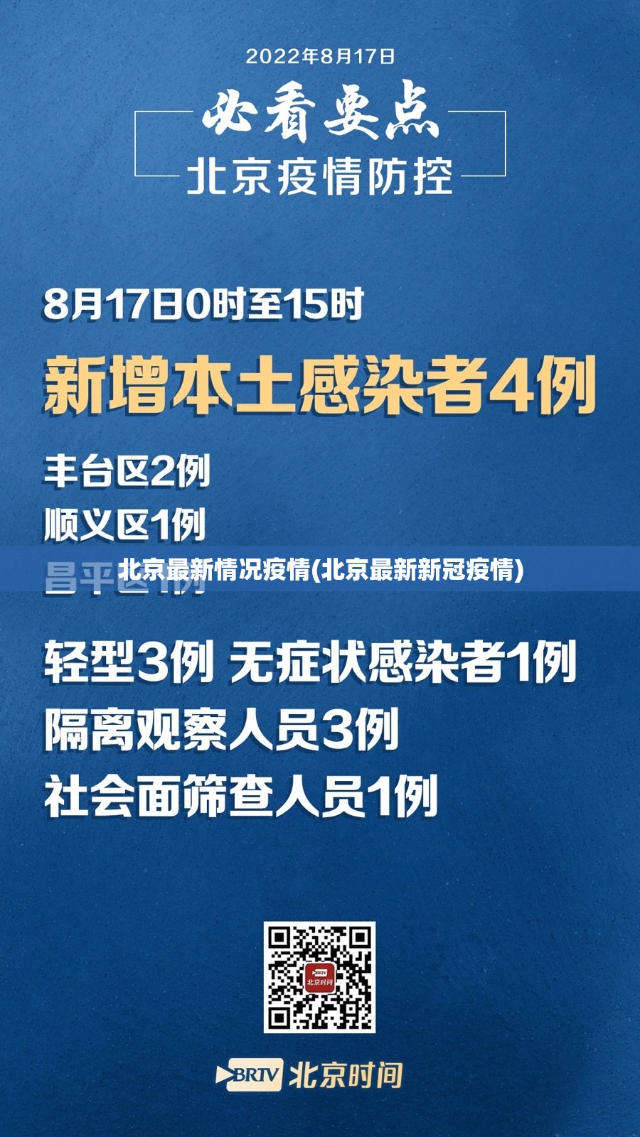 北京最新情况疫情(北京最新新冠疫情)