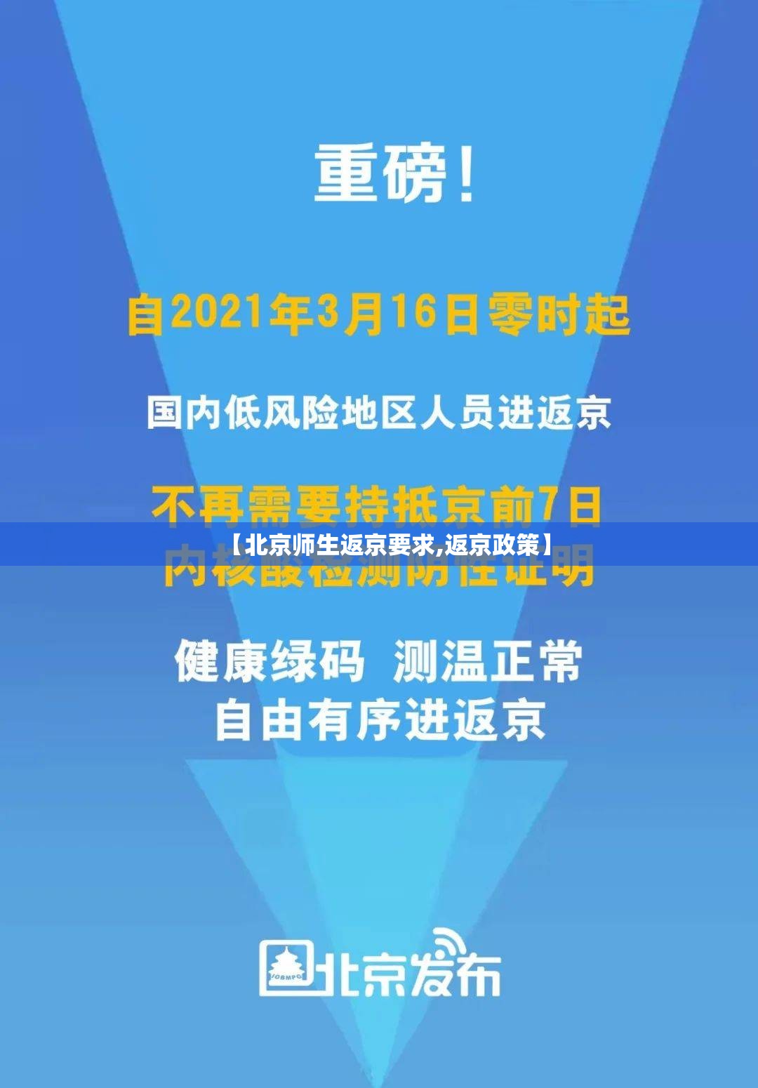 【北京师生返京要求,返京政策】