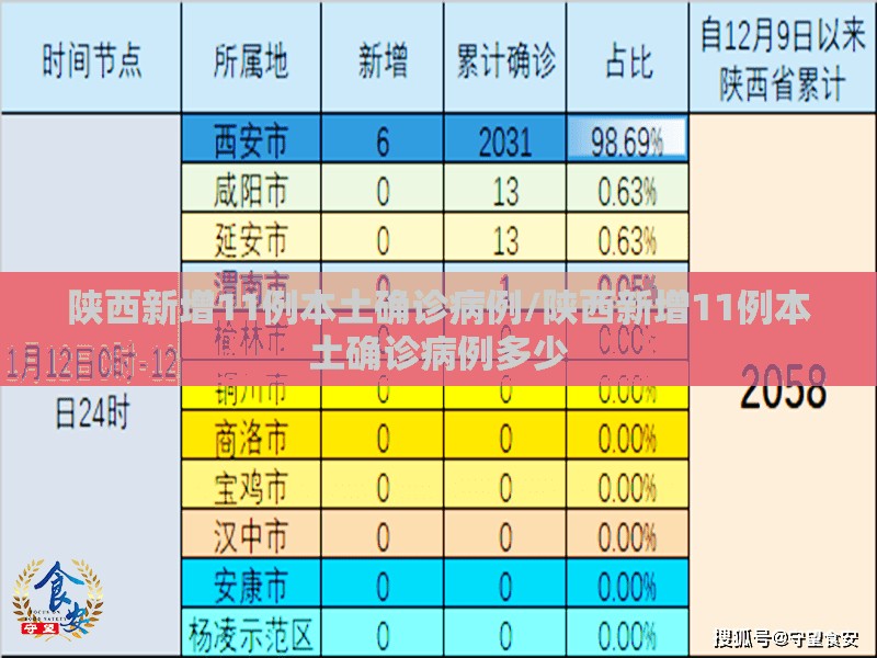 陕西新增11例本土确诊病例/陕西新增11例本土确诊病例多少