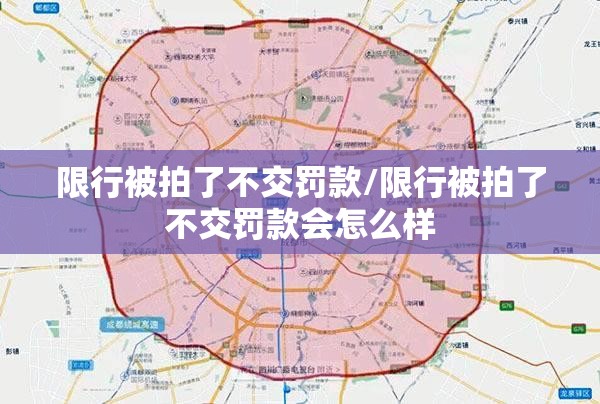 限行被拍了不交罚款/限行被拍了不交罚款会怎么样