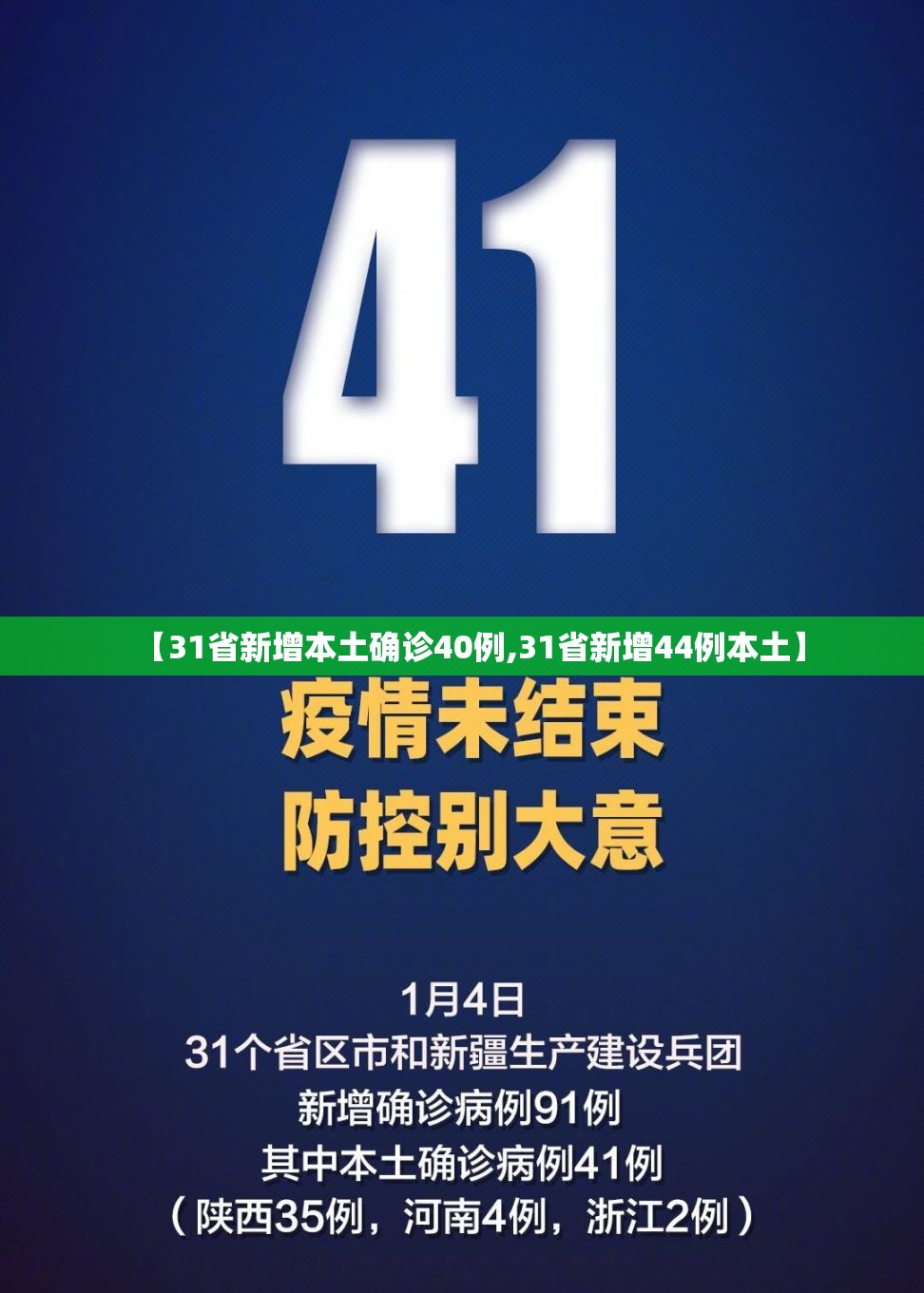 【31省新增本土确诊40例,31省新增44例本土】