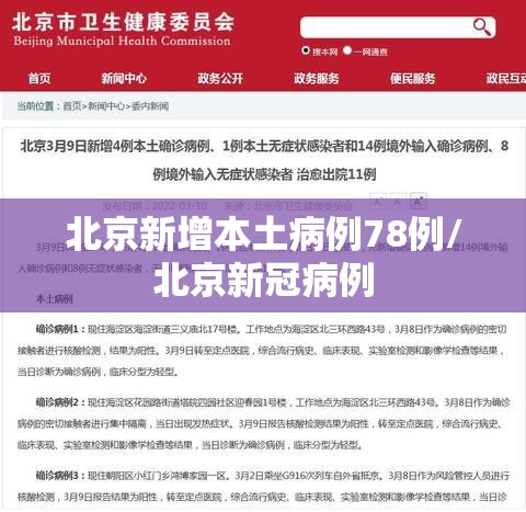 北京新增本土病例78例/北京新冠病例 北京新增本土病例78例/北京新冠病例