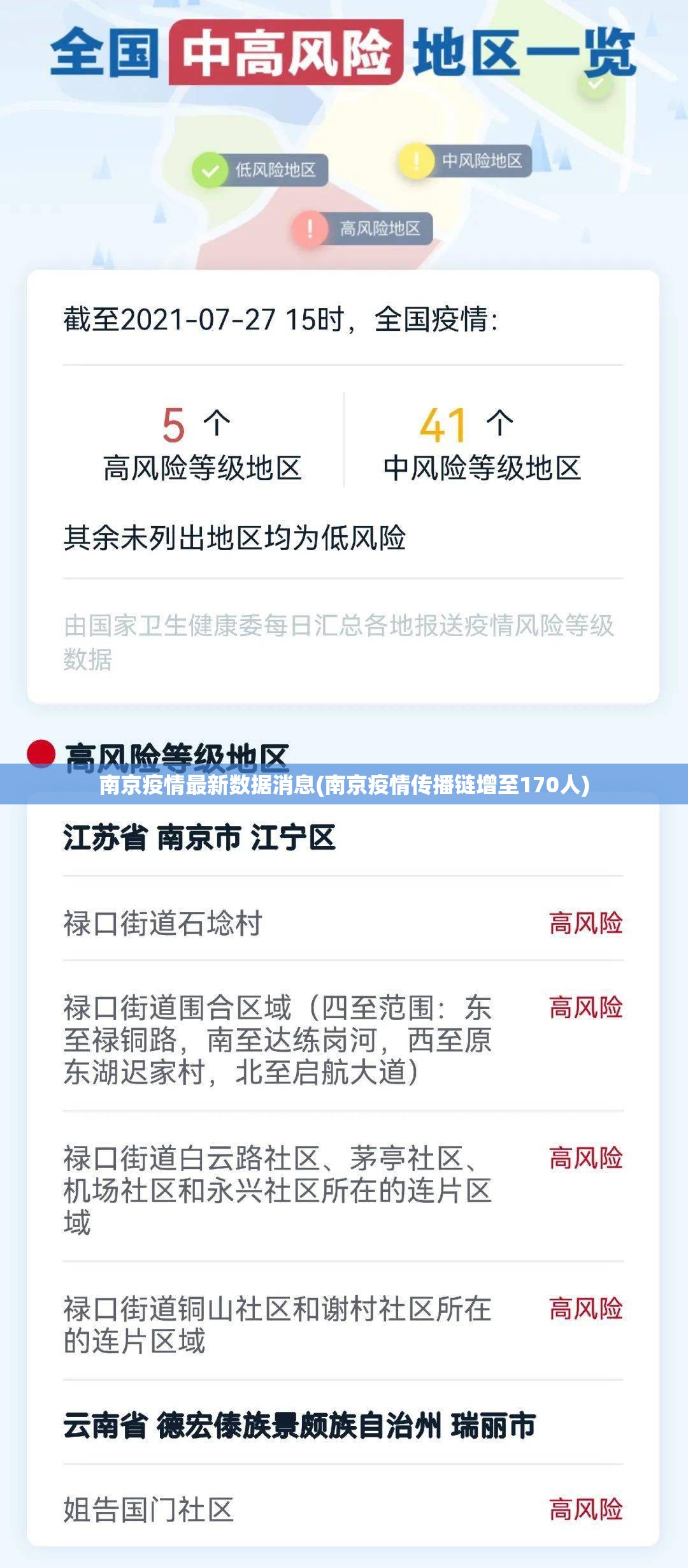 南京疫情最新数据消息(南京疫情传播链增至170人)