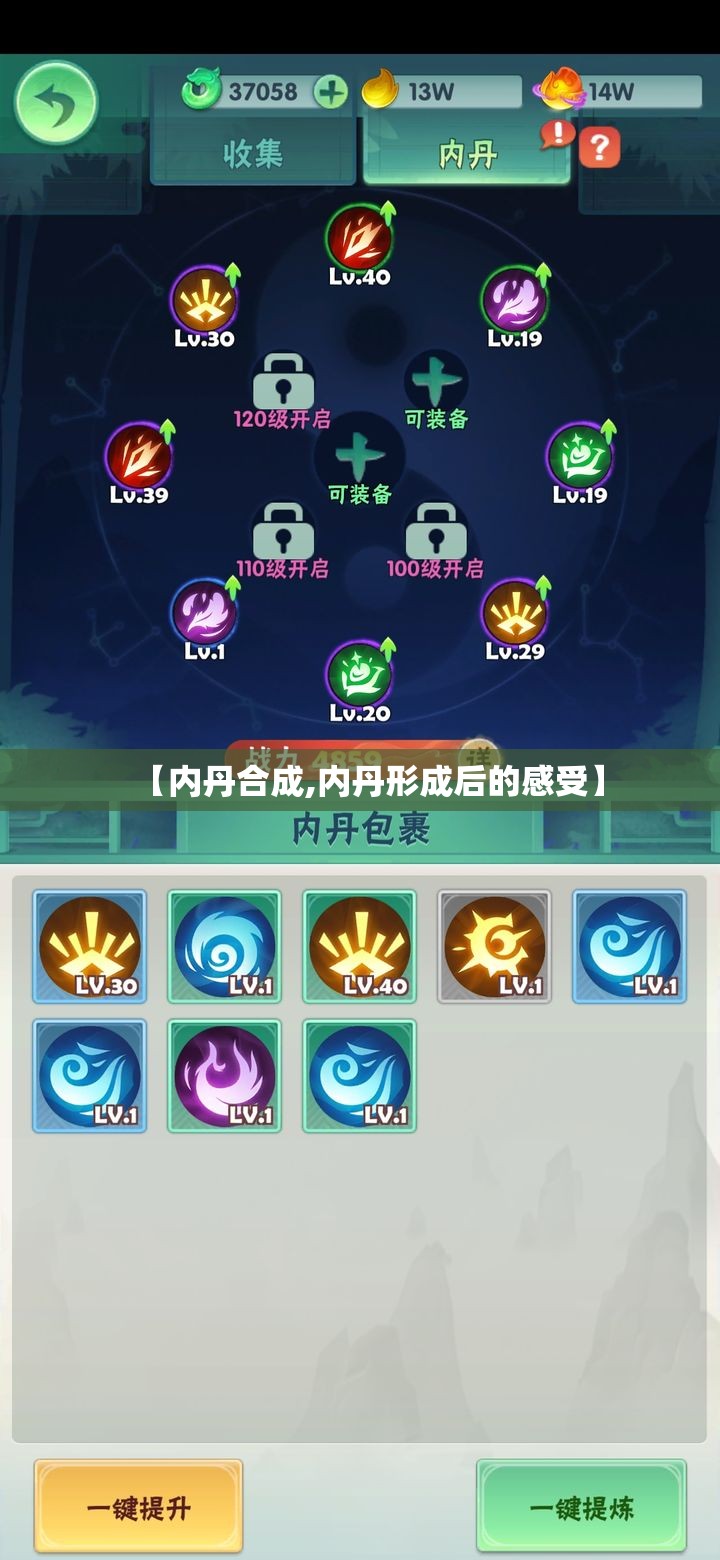 【内丹合成,内丹形成后的感受】