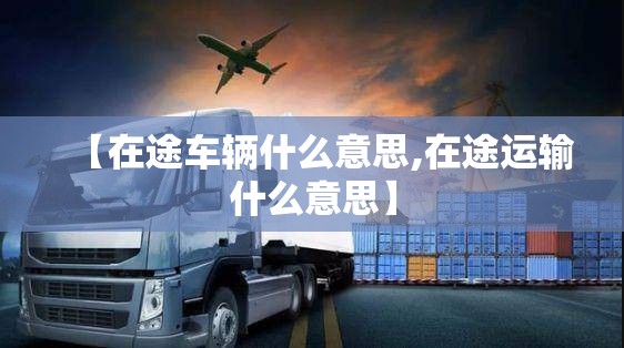 【在途车辆什么意思,在途运输什么意思】