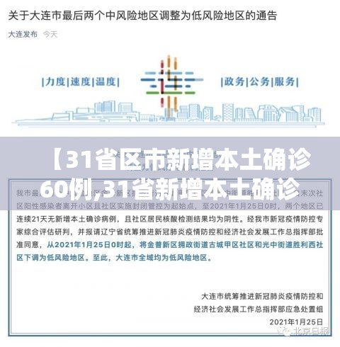 【31省区市新增本土确诊60例,31省新增本土确诊48例】 【31省区市新增本土确诊60例,31省新增本土确诊48例】
