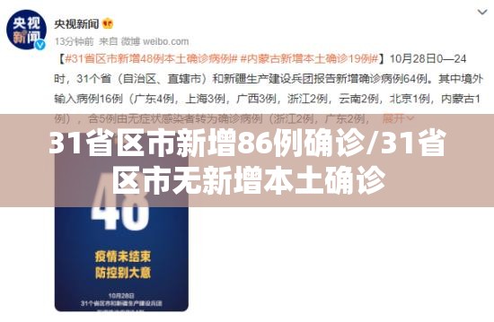 31省区市新增86例确诊/31省区市无新增本土确诊 31省区市新增86例确诊/31省区市无新增本土确诊