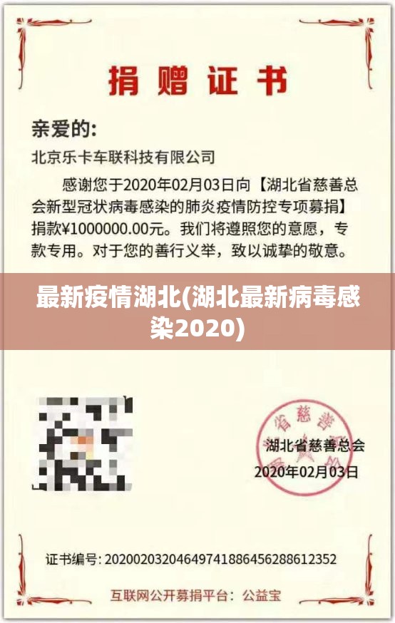 最新疫情湖北(湖北最新病毒感染2020) 最新疫情湖北(湖北最新病毒感染2020)