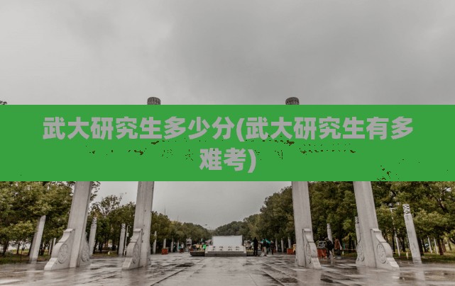 武大研究生多少分(武大研究生有多难考) 武大研究生多少分(武大研究生有多难考)